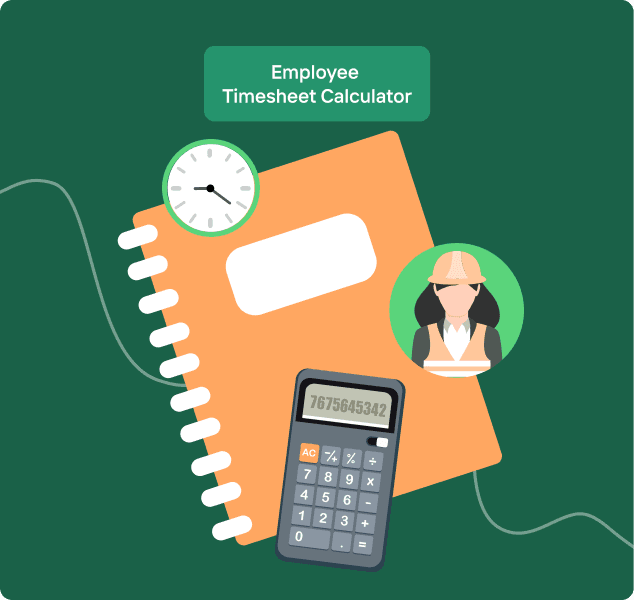 Timesheet working hours calculator for uk and ireland calculate pay